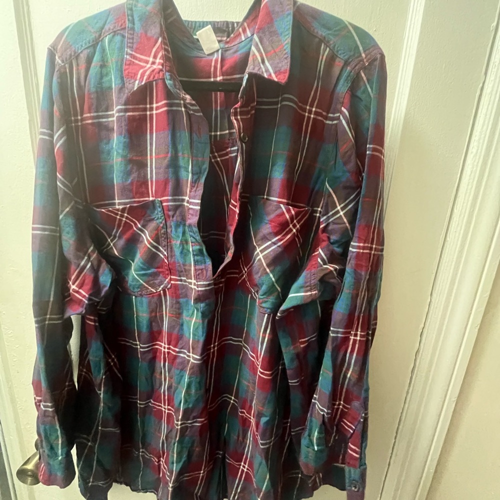 Old Navy Multicolor Plaid Shirt